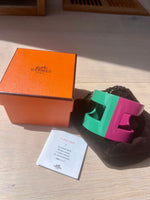 Load image into Gallery viewer, Vintage Authentic Hermes ANO cuff bracelet
