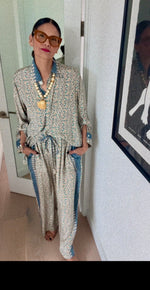 Load image into Gallery viewer, One-of-a-Kind Vintage Silk Leisure Set | Repurposed Resort Wear |
