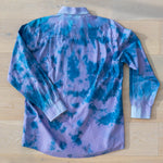 Load image into Gallery viewer, &quot;La Mer Violet&quot; Upcycled Button Up Shirt
