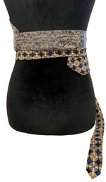 Load image into Gallery viewer, Pia Obi Belt | Midnight Paisley &amp; Cobalt
One of a Kind | Upcycled in Malibu
