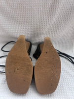 Load image into Gallery viewer, Tony K Wood Architectural Wedge Sandal
