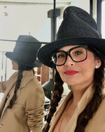 Load image into Gallery viewer, Esenshel  "Yoko Tall Brim Hat" (Black)
