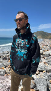 "The Search" Turquoise Hole Hooded L Sweatshirt