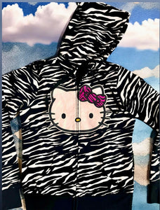 Hello Kitty Y2K  Tiger Striped Hoodie