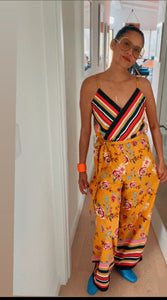 Mixed Pattern Jumpsuit