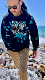 Load image into Gallery viewer, &quot;The Search&quot; Turquoise Hole Hooded L Sweatshirt
