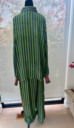 Load image into Gallery viewer, One-of-a-Kind Vintage Silk Leisure Set | Repurposed Resort Wear
