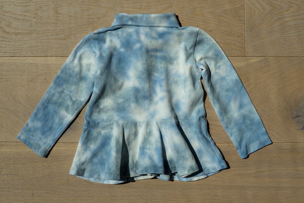 Ralph Lauren "Fading Clouds" Peplum Dress