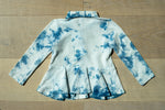 Load image into Gallery viewer, Ralph Lauren &quot;White Clouds&quot; Peplum Dress
