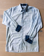 Load image into Gallery viewer, &quot;Got the Blues&quot;  Upcycled Button Down Shirt
