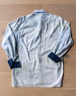 Load image into Gallery viewer, &quot;Got the Blues&quot;  Upcycled Button Down Shirt
