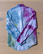 Load image into Gallery viewer, &quot;Magenta Ocean&quot; Upcycled Button Up Shirt
