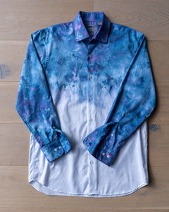 "Into the Deep" Upcycled Button Up Shirt