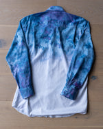 Load image into Gallery viewer, &quot;Into the Deep&quot; Upcycled Button Up Shirt
