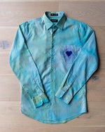 Load image into Gallery viewer, &quot;Rainbow Lover&quot; Upcycled Button Up Shirt
